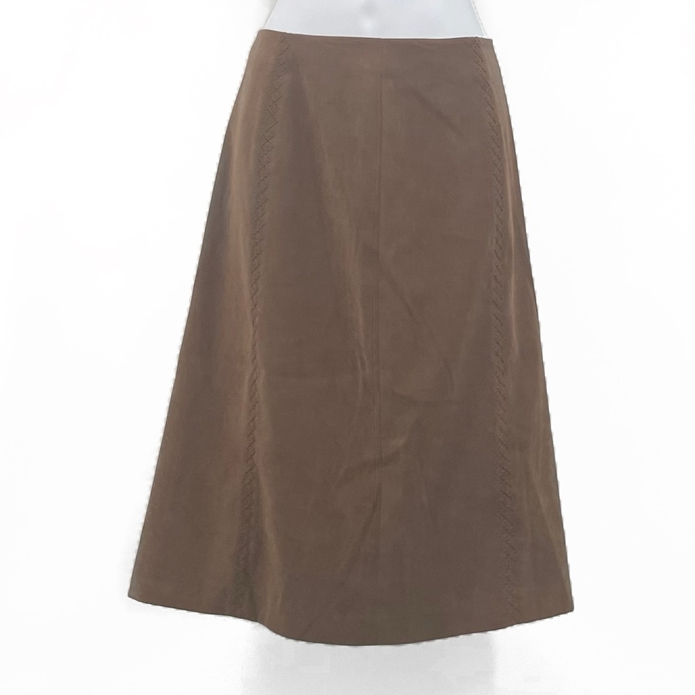 Vintage Talbots Midi Skirt | Classic Brown A-Line Skirt | Timeless Style 6
